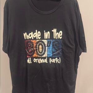 Black 'Made in the 80s' Kids T-Shirt